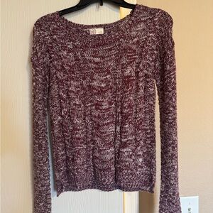 Maroon Knit Sweater